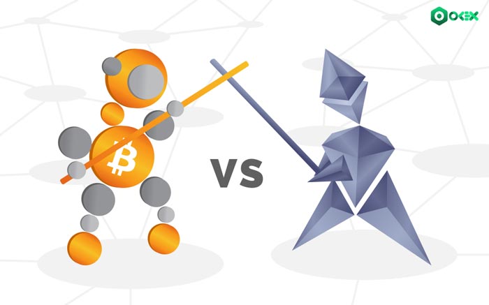تفاوت اتریوم و بیت کوین