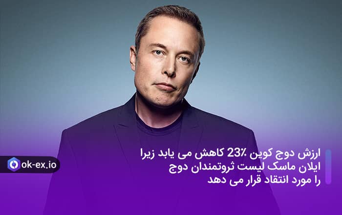 ارزش دوج کوین 23٪ کاهش می یابد زیرا الن ماسک لیست ثروتمندان دوج را مورد انتقاد قرار می دهد