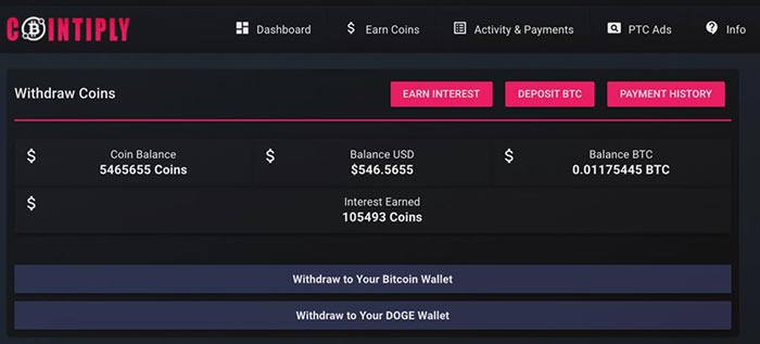 Cointiply-income-proof